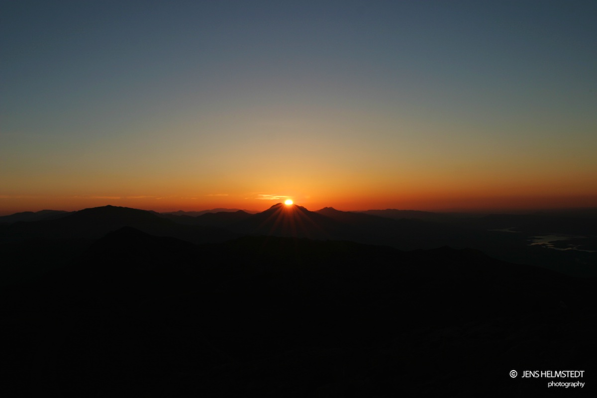 Sonnenaufgang auf dem Berg Nemrut