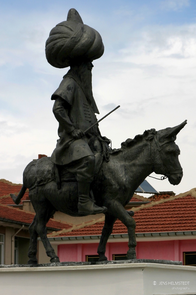 Statue von Nasreddin Hoca in Aksehir