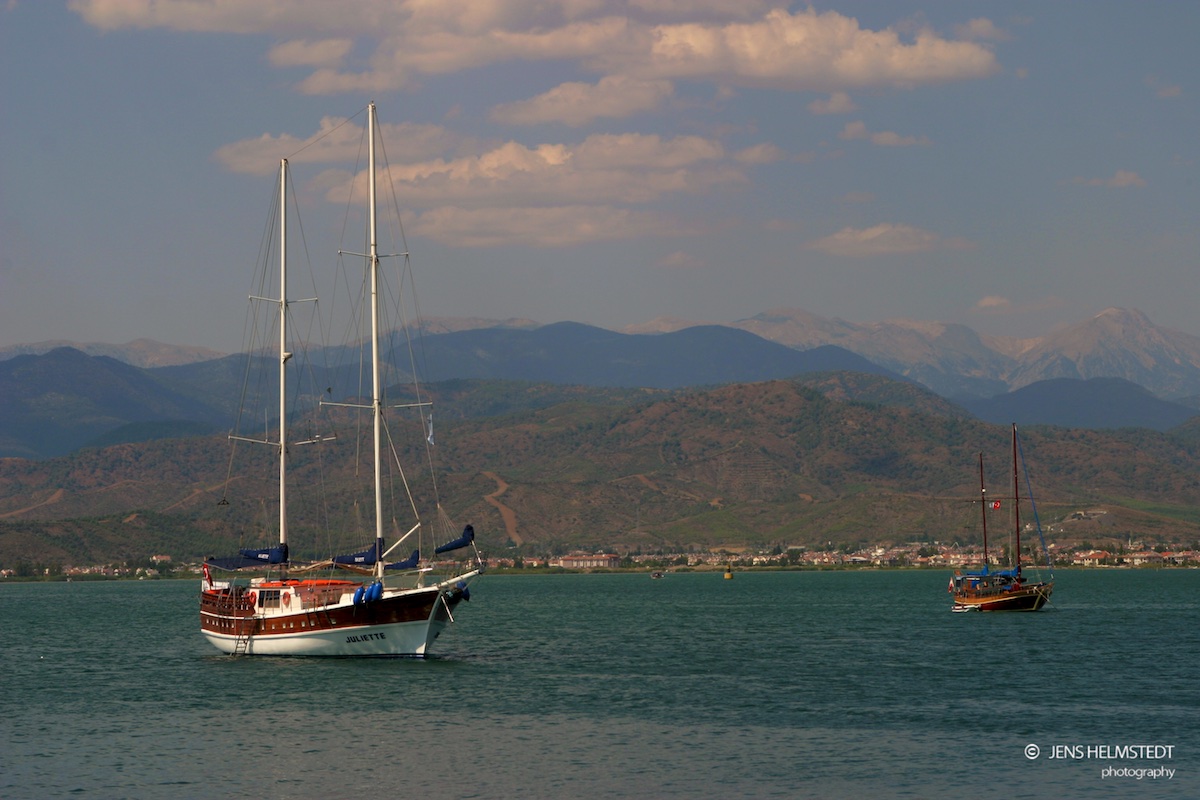 Segelyachten bei Fethiye, Türkei